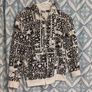 SALE women's S famous stars and straps vintage hoodie zip up great condition